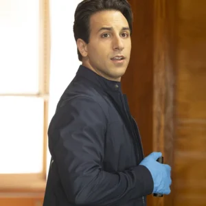 High Potential S02 Deniz Akdeniz Blue Cotton Jacket