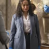 High Potential S02 Judy Reyes Blue Blazer Side