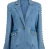 High Potential S02 Kaitlin Olson Denim Studded Blazer