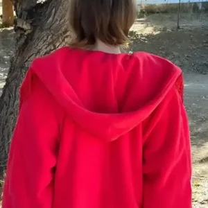 Hocus Pocus Allison Red Coat Back Look
