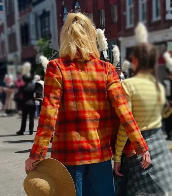 Holland Nicole Kidman Plaid Blazer