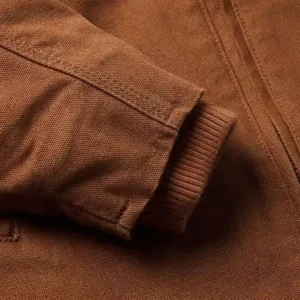 Hooded Zip Canvas Jacket