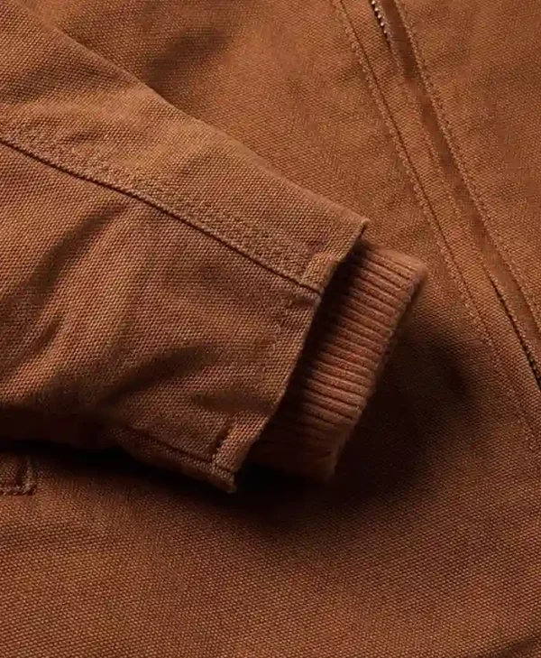 Hooded Zip Canvas Jacket