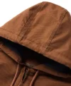 Hooded Zip Canvas Jacket Hood