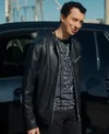 Hudson and Rex S08 David Klein Black Leather Jacket Front