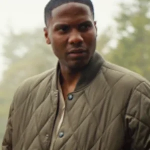 Hudson and Rex S08 Emidio Lopes Quilted Bomber Jacket Front