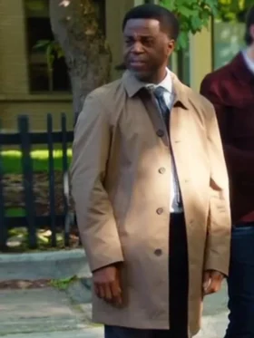 Hudson and Rex S08 Kevin Hanchard Brown Coat Front