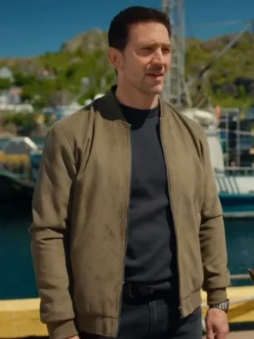 Hudson and Rex S08 Luke Roberts Bomber Suede Jacket Back