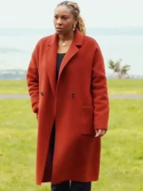 Hudson and Rex S08 Melanie Devereaux Red Coat Side