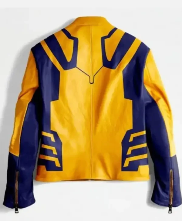 Hugh Jackman Deadpool 3 Wolverine Leather Jacket Back look