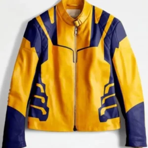 Hugh Jackman Deadpool 3 Wolverine Leather Jacket Front look