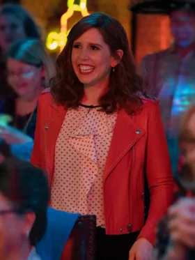 I Love That For You S01 Vanessa Bayer Leather Jacket Side