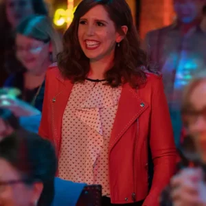 I Love That For You S01 Vanessa Bayer Leather Jacket Side