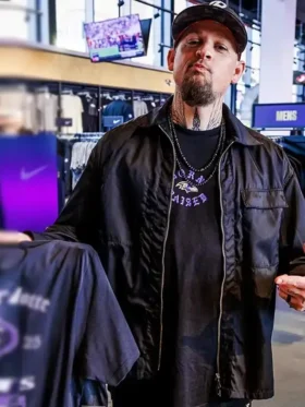 Joel Madden The Madden Brothers Black Jacket Side