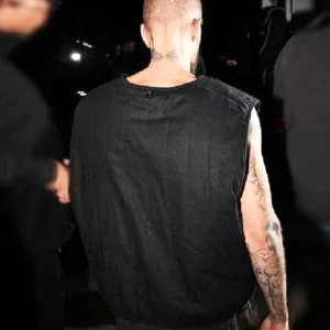 Justin Bieber Los Angeles Black Vest