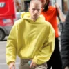 Justin Bieber NYC Yellow Hoodie Side