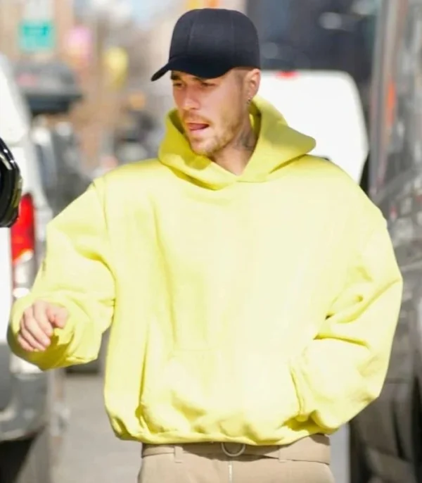 Justin Bieber NYC Yellow Hoodie