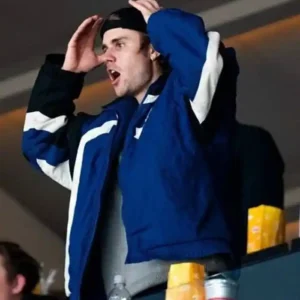Justin Bieber Toronto Maple Leafs Jacket Front Look