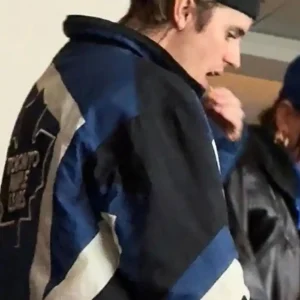 Justin Bieber Toronto Maple Leafs Jacket Back Look