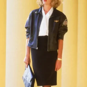 Kelly Mcgillis Top Gun Leather Jacket
