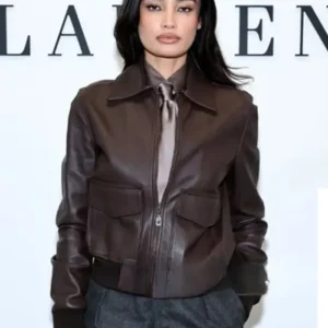 Kelsey Merritt Ralph Lauren 2025 Show Bomber Jacket Front Look