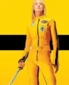 Kill Bill Uma Thurman Yellow Biker Jacket