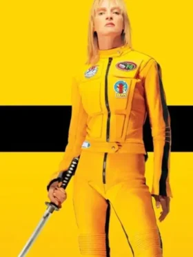 Kill Bill Uma Thurman Yellow Biker Jacket