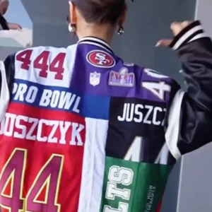 Kristin Juszczyk Super Bowl Jacket Back