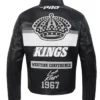 LA Kings Black Leather Jacket