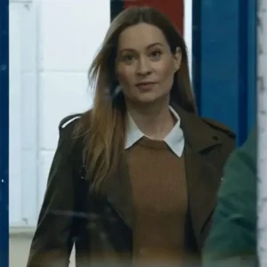 Laura Mohr Shoresy S02 Brown Suede Leather Jacket