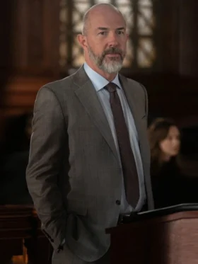 Law and Order S25 Eric Lange Grey Blazer Front