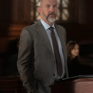 Law and Order S25 Eric Lange Grey Blazer Front