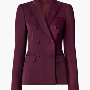 Law and Order S25 Odelya Halevi Maroon Blazer