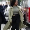 Law and Order SVU S27 Aimé Donna Kelly Green Coat Side