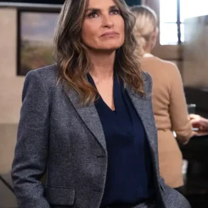 Law and Order SVU S27 Mariska Hargitay Grey Wool Blazer