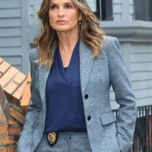 Law and Order SVU S27 Mariska Hargitay Grey Blazer