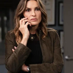 Law and Order SVU S27 Olivia Benson Brown Suede Jacket