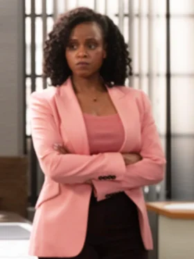 Law and Order SVU S27 Renee Curry Pink Blazer Front