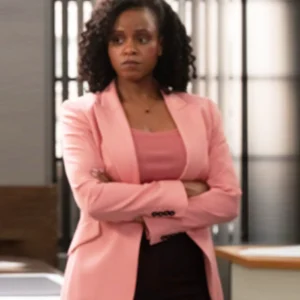 Law and Order SVU S27 Renee Curry Pink Blazer Front
