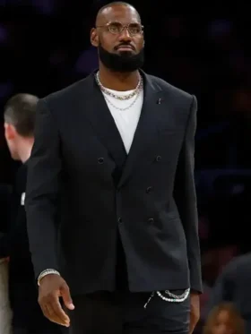 LeBron James Warriors V Lakers 2025 Black Blazer