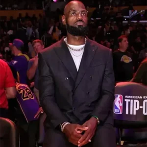 LeBron James Warriors V Lakers 2025 Black Blazer