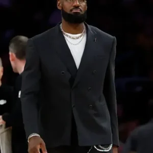 LeBron James Warriors V Lakers 2025 Black Blazer
