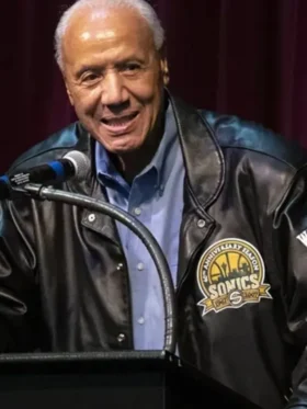Lenny Wilkens Black Leather Jacket