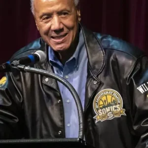 Lenny Wilkens Black Leather Jacket