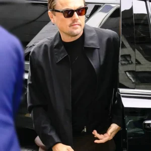 Leonardo DiCaprio NYC Black Jacket Side