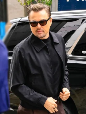 Leonardo DiCaprio NYC Black Cotton Jacket