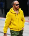 Lewis Hamilton U.S. F1 Grand Prix 2025 Yellow Hoodie