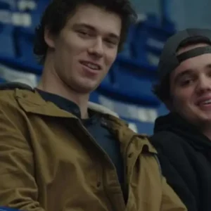 Liam Shoresy Brown Cotton Jacket Front Look