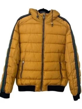 Locke and Key Scot Cavendish Yellow Puffer Jacket Front Look