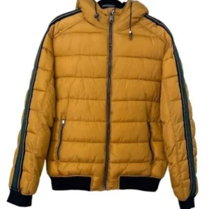 Locke and Key Scot Cavendish Yellow Puffer Jacket Front Look